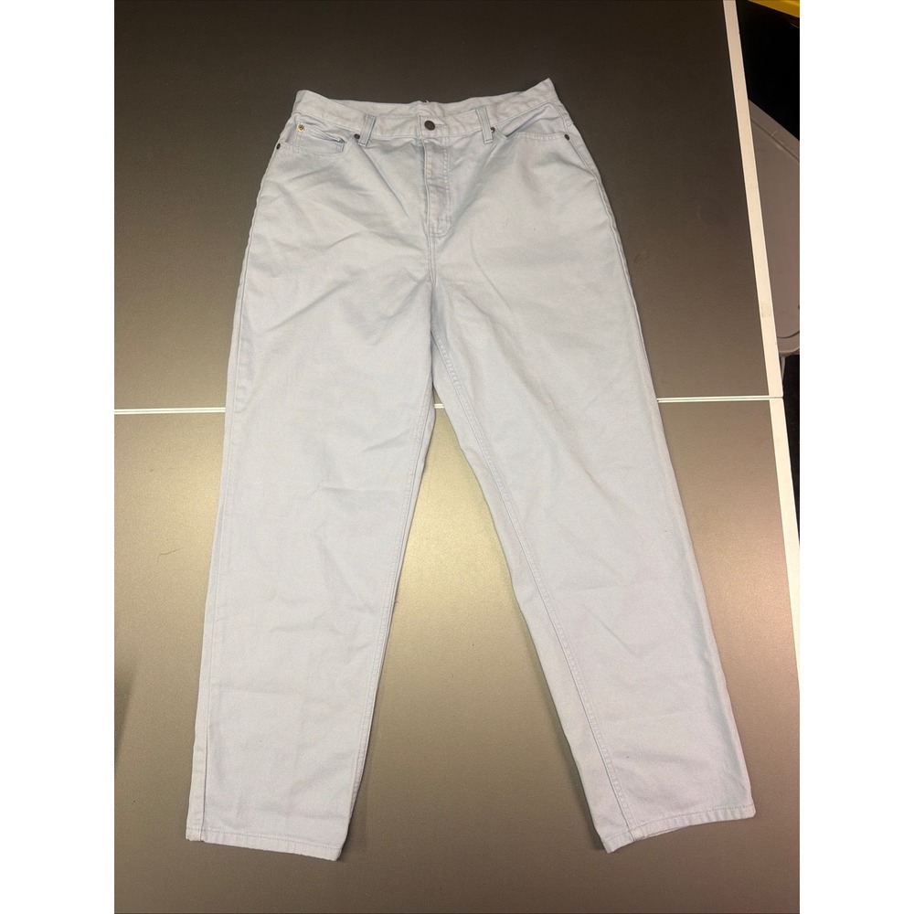 Jeanology Collection Light Blue Straight Leg Denim Jeans Style A5823 Size 16